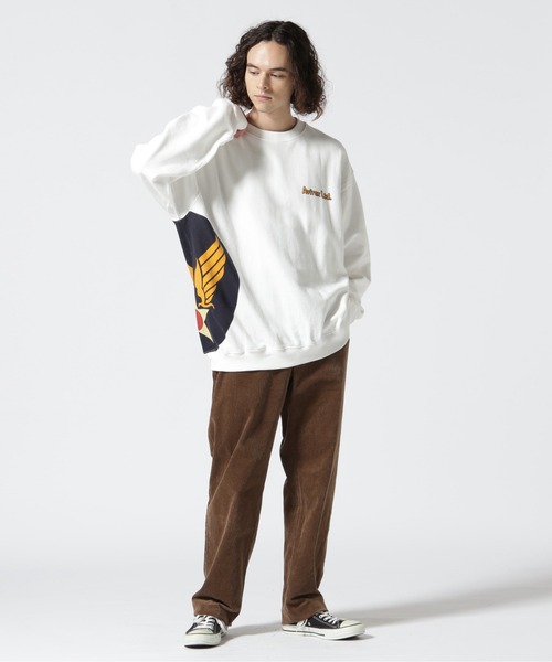 AVIREX（アヴィレックス）の「CLASSIC CREW NECK SWEAT "COWBOY OF THE SKY" / クラシック クルーネック スウェット カウボーイ オブ ザ スカイ / AVIREX / アヴィレックス（スウェット・メンズ・ブラック/その他/オリーブ系/ホワイト・M/XL/2XL/L）」の14枚目の写真