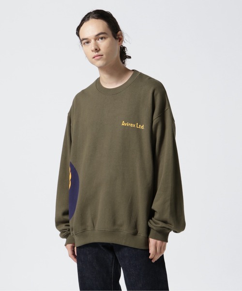 AVIREX（アヴィレックス）の「CLASSIC CREW NECK SWEAT "COWBOY OF THE SKY" / クラシック クルーネック スウェット カウボーイ オブ ザ スカイ / AVIREX / アヴィレックス（スウェット・メンズ・ブラック/その他/オリーブ系/ホワイト・M/XL/2XL/L）」の16枚目の写真