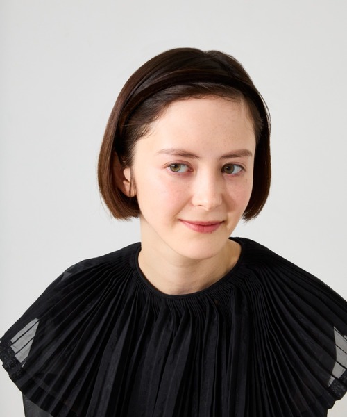 IRIS47（イリスフォーセブン）の「【IRIS 47】minuet head band/black/brown HB5（カチューシャ・レディース・ネイビー/ブルー/グリーン/ベージュ/ブラウン/ブラック・FREE）」の18枚目の写真