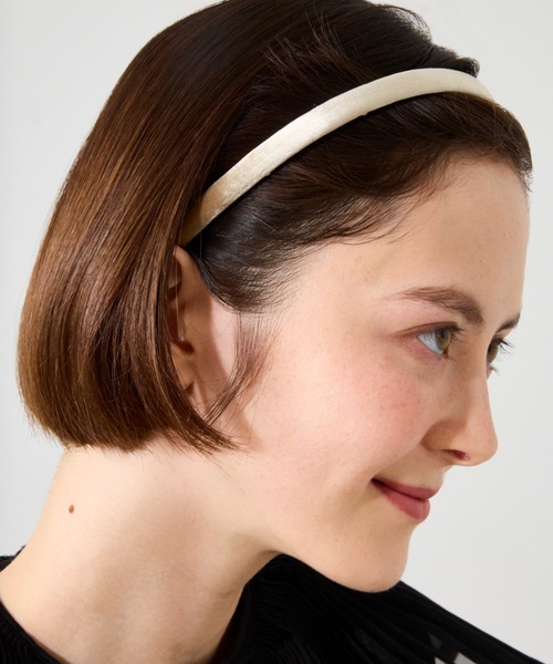 IRIS47（イリスフォーセブン）の「【IRIS 47】minuet head band/black/brown HB5（カチューシャ・レディース・ネイビー/ブルー/グリーン/ベージュ/ブラウン/ブラック・FREE）」の22枚目の写真