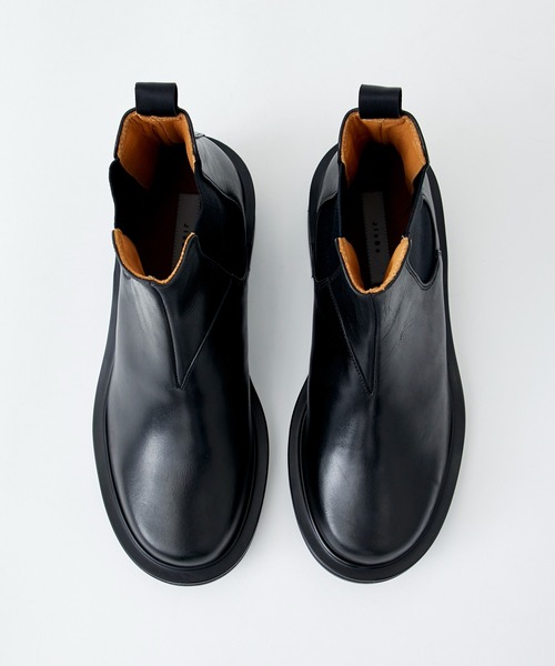 Jieda(ジエダ)の「STUDIOUS別注 LEATHER SIDE GORE BOOTS(ブーツ・メンズ・ブラック・41/42)」の6枚目の写真