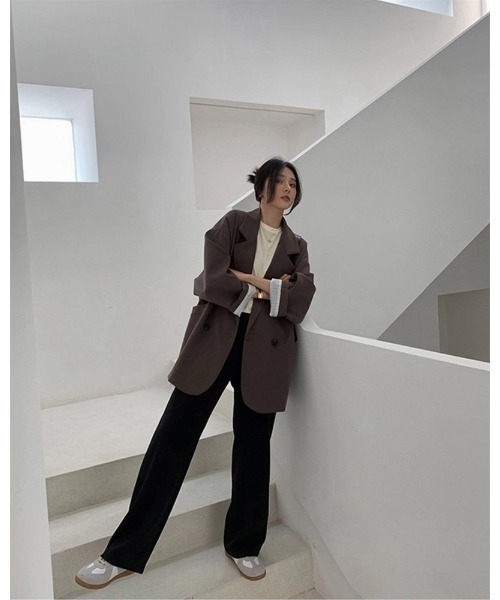 セール】オーバーサイズ ダブルテーラードジャケット