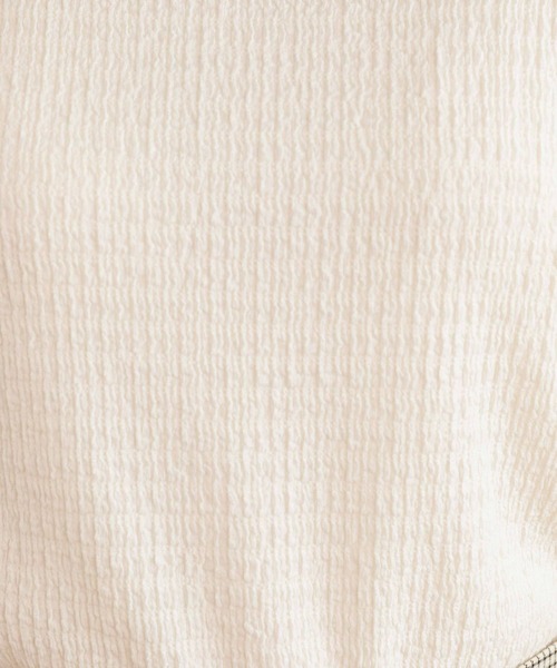 mysty woman（ミスティウーマン）の「ストリングシャーリングプルオーバー　172320（Tシャツ/カットソー・レディース・ブラック/オフホワイト/イエロー/アイボリー・FREE）」の15枚目の写真