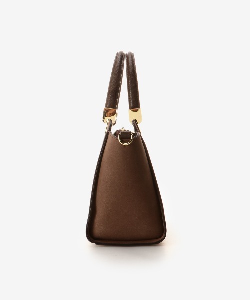 & chouette（アンドシュエット）の「スウェードライク ハンドル金具トート（ハンドバッグ・レディース・ベージュ/ダークグリーン/モカ・FREE）」の19枚目の写真