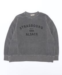 Samansa Mos2 | ピグメント加工裏毛切替スウェット(スウェット)