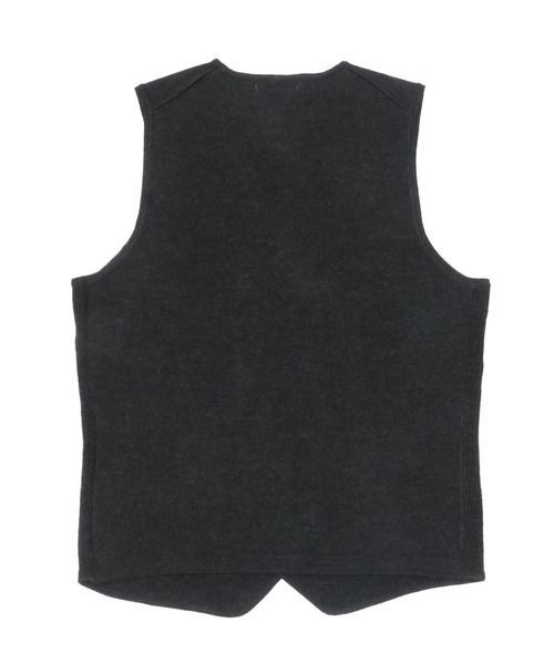 TOKYO SHIRTS（トウキョウシャツ）の「ミラノリブ編地切替 ダブルニットジレ（ベスト・メンズ・チャコールグレー/ダークブルー・LL/M/L/XL）」の5枚目の写真