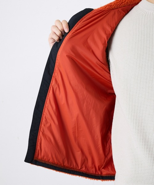 Franklin Climbing（フランクリンクライミング）の「【Franklin Climbing】 シープボアベスト（ダウンベスト・メンズ・アイボリー/ブラック/マスタード/オレンジ・M/L/XL）」の11枚目の写真