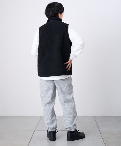 Franklin Climbing（フランクリンクライミング）の「【Franklin Climbing】 シープボアベスト（ダウンベスト・メンズ・アイボリー/ブラック/マスタード/オレンジ・M/L/XL）」の10枚目の写真