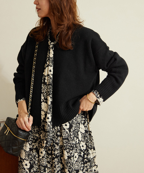 JOURNAL STANDARD relume（ジャーナルスタンダード　レリューム）の「ハミルトンエアークルーネックプルオーバー（ニット/セーター・レディース・ホワイト/ブラック/ブルー/ピンク系その他・FREE）」の10枚目の写真