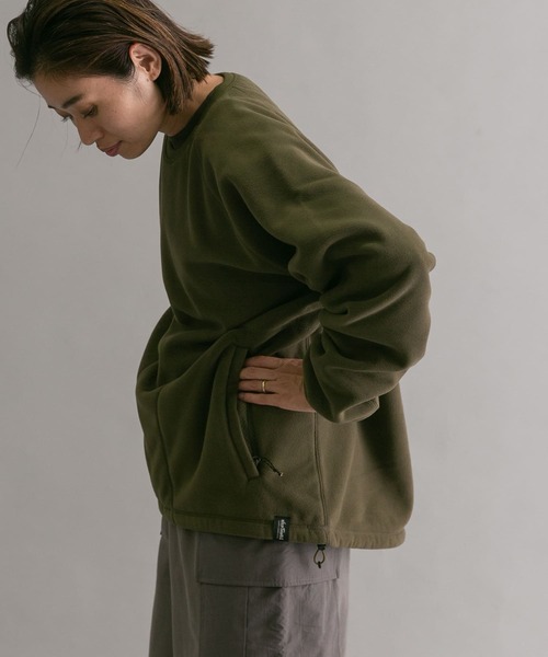 WILD THINGS（ワイルドシングス）の「『別注』『ユニセックス』WILD THINGS×EKAL　ポーラテックフリースプルオーバー（その他トップス・メンズ・ブラック/グレー/オリーブ・SMALL/MEDIUM/LARGE）」の16枚目の写真