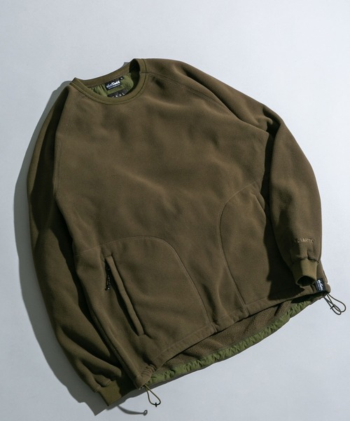 WILD THINGS（ワイルドシングス）の「『別注』『ユニセックス』WILD THINGS×EKAL　ポーラテックフリースプルオーバー（その他トップス・メンズ・ブラック/グレー/オリーブ・SMALL/MEDIUM/LARGE）」の3枚目の写真