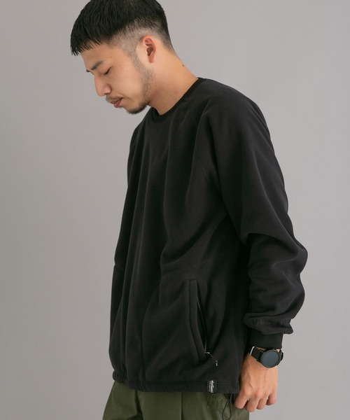 WILD THINGS（ワイルドシングス）の「『別注』『ユニセックス』WILD THINGS×EKAL　ポーラテックフリースプルオーバー（その他トップス・メンズ・ブラック/グレー/オリーブ・SMALL/MEDIUM/LARGE）」の11枚目の写真