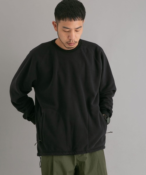 WILD THINGS（ワイルドシングス）の「『別注』『ユニセックス』WILD THINGS×EKAL　ポーラテックフリースプルオーバー（その他トップス・メンズ・ブラック/グレー/オリーブ・SMALL/MEDIUM/LARGE）」の4枚目の写真