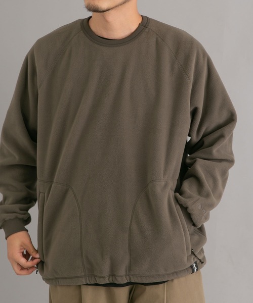 WILD THINGS（ワイルドシングス）の「『別注』『ユニセックス』WILD THINGS×EKAL　ポーラテックフリースプルオーバー（その他トップス・メンズ・ブラック/グレー/オリーブ・SMALL/MEDIUM/LARGE）」の12枚目の写真