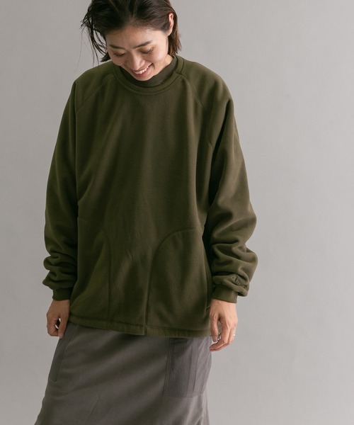 WILD THINGS（ワイルドシングス）の「『別注』『ユニセックス』WILD THINGS×EKAL　ポーラテックフリースプルオーバー（その他トップス・メンズ・ブラック/グレー/オリーブ・SMALL/MEDIUM/LARGE）」の19枚目の写真