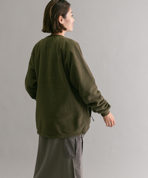 WILD THINGS（ワイルドシングス）の「『別注』『ユニセックス』WILD THINGS×EKAL　ポーラテックフリースプルオーバー（その他トップス・メンズ・ブラック/グレー/オリーブ・SMALL/MEDIUM/LARGE）」の6枚目の写真