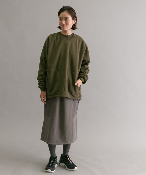 WILD THINGS（ワイルドシングス）の「『別注』『ユニセックス』WILD THINGS×EKAL　ポーラテックフリースプルオーバー（その他トップス・メンズ・ブラック/グレー/オリーブ・SMALL/MEDIUM/LARGE）」の13枚目の写真