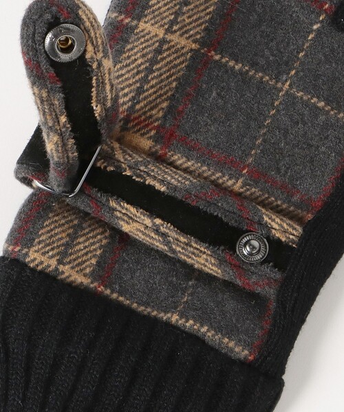 BEAMS HEART(ビームスハート)の「【タッチパネル対応】チェック柄 グローブ(手袋・メンズ・グレー/ネイビー・ONE SIZE)」の11枚目の写真
