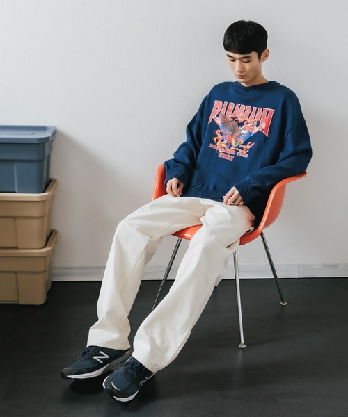 Paragraph(パラグラフ)の「Paragraph/パラグラフ BIRD KNIT ニット(ニット/セーター・メンズ・グリーン/ネイビー/ブラック/アイボリー・FREE)」の15枚目の写真