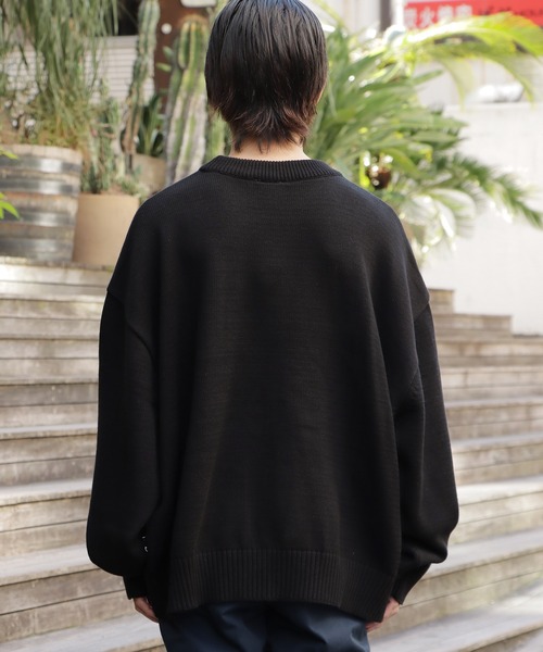 Paragraph(パラグラフ)の「Paragraph/パラグラフ BIRD KNIT ニット(ニット/セーター・メンズ・グリーン/ネイビー/ブラック/アイボリー・FREE)」の12枚目の写真