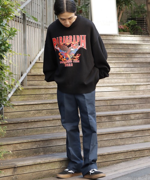 Paragraph(パラグラフ)の「Paragraph/パラグラフ BIRD KNIT ニット(ニット/セーター・メンズ・グリーン/ネイビー/ブラック/アイボリー・FREE)」の11枚目の写真