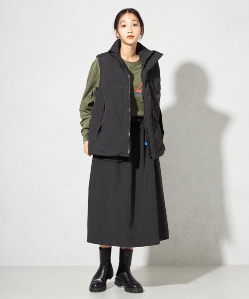 SHARE PARK（シェアパーク）の「【撥水加工】マウンテンスカート（スカート・レディース・アイボリー系/ブラック系・MEDIUM/SMALL）」の7枚目の写真