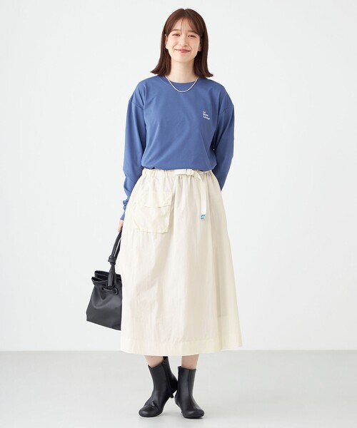 SHARE PARK（シェアパーク）の「【撥水加工】マウンテンスカート（スカート・レディース・アイボリー系/ブラック系・MEDIUM/SMALL）」の13枚目の写真