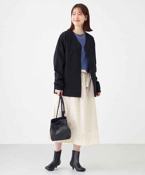 SHARE PARK（シェアパーク）の「【撥水加工】マウンテンスカート（スカート・レディース・アイボリー系/ブラック系・MEDIUM/SMALL）」の15枚目の写真