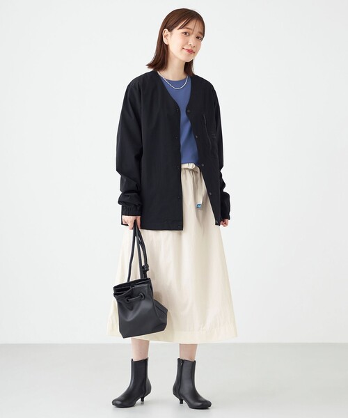 SHARE PARK（シェアパーク）の「【撥水加工】マウンテンスカート（スカート・レディース・アイボリー系/ブラック系・MEDIUM/SMALL）」の16枚目の写真