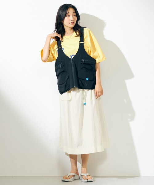 SHARE PARK（シェアパーク）の「【撥水加工】マウンテンスカート（スカート・レディース・アイボリー系/ブラック系・MEDIUM/SMALL）」の19枚目の写真