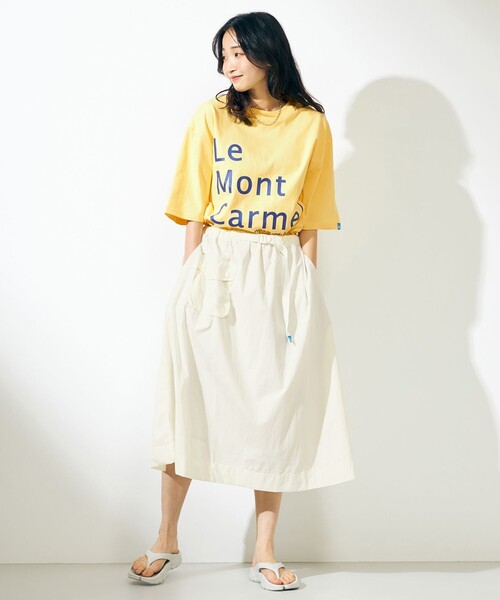 SHARE PARK（シェアパーク）の「【撥水加工】マウンテンスカート（スカート・レディース・アイボリー系/ブラック系・MEDIUM/SMALL）」の20枚目の写真