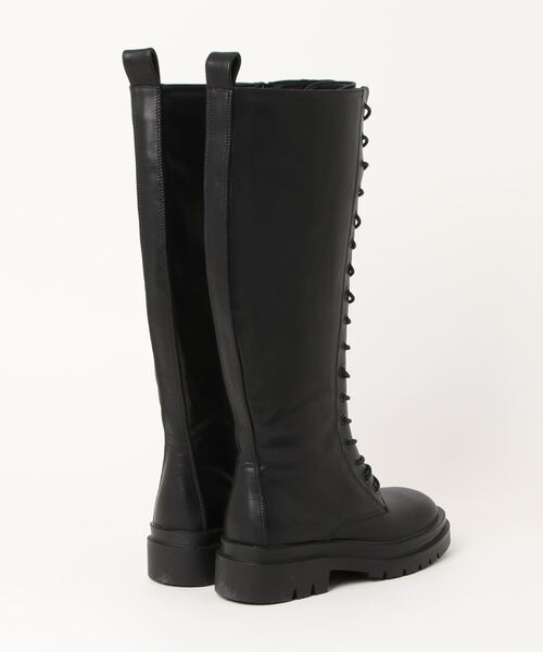 セール】レースアップロングブーツ（ブーツ）｜one after