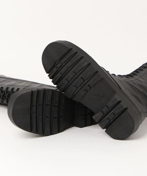 one after another NICE CLAUP（ワンアフターアナザーナイスクラップ）の「レースアップロングブーツ（ブーツ・レディース・ブラック・LARGE/MEDIUM/SMALL）」の3枚目の写真