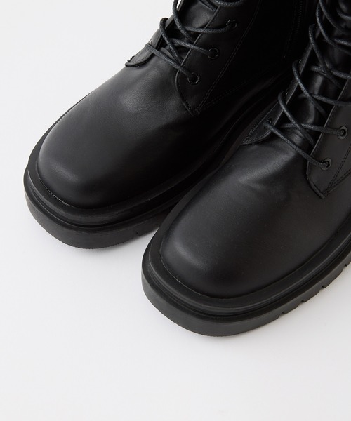 one after another NICE CLAUP（ワンアフターアナザーナイスクラップ）の「レースアップロングブーツ（ブーツ・レディース・ブラック・LARGE/MEDIUM/SMALL）」の14枚目の写真