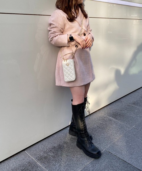 one after another NICE CLAUP（ワンアフターアナザーナイスクラップ）の「レースアップロングブーツ（ブーツ・レディース・ブラック・LARGE/MEDIUM/SMALL）」の5枚目の写真