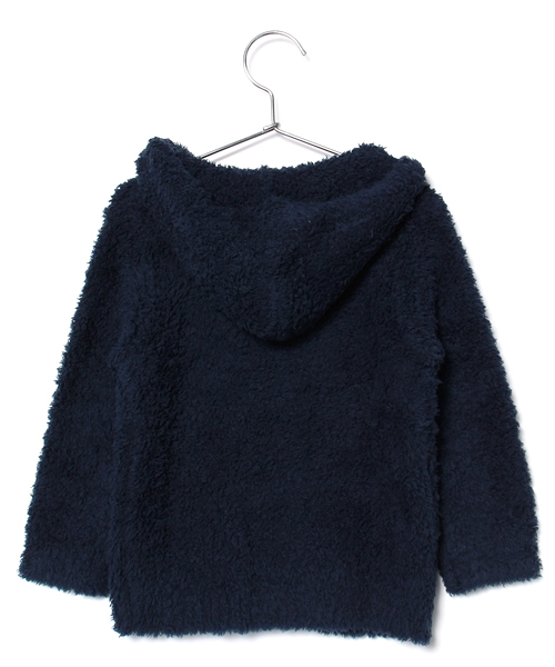 BAREFOOT DREAMS(ベアフットドリームズ)の「513 CozyChic Toddler Hoodie(パーカー・キッズ・ネイビー/ブラウン/トップグレー/ブルー/ピンク・2T/4T)」の6枚目の写真