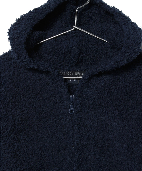 BAREFOOT DREAMS(ベアフットドリームズ)の「513 CozyChic Toddler Hoodie(パーカー・キッズ・ネイビー/ブラウン/トップグレー/ブルー/ピンク・2T/4T)」の7枚目の写真