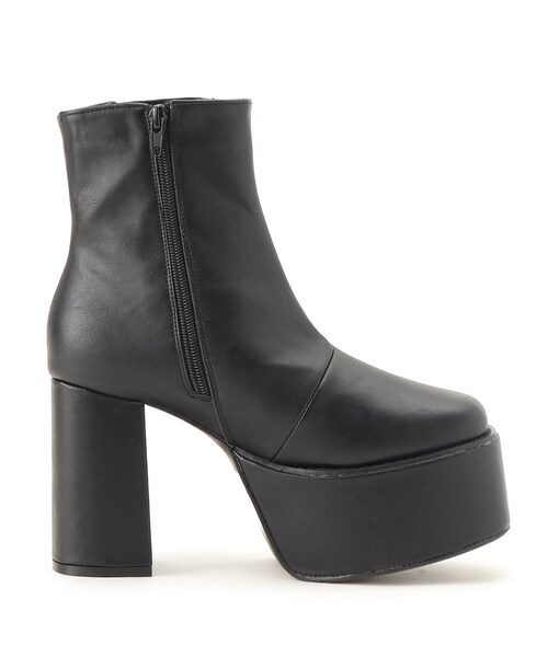 cs T&P(シーエスティーアンドピー)の「ボリュームストーム厚底サイドゴアブーツ(ブーツ・レディース・ホワイト/ブラック・S/M/L/LL)」の5枚目の写真