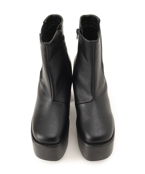 cs T&P(シーエスティーアンドピー)の「ボリュームストーム厚底サイドゴアブーツ(ブーツ・レディース・ホワイト/ブラック・S/M/L/LL)」の7枚目の写真