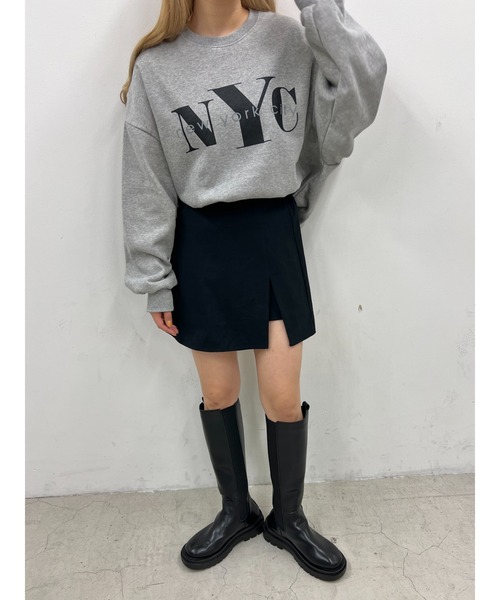 WC(ダブル シー)の「NYCオーバースウェット(スウェット・レディース・グレー/ブラック・FREE)」の14枚目の写真