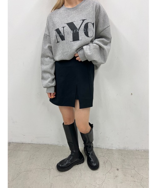 WC(ダブル シー)の「NYCオーバースウェット(スウェット・レディース・グレー/ブラック・FREE)」の15枚目の写真