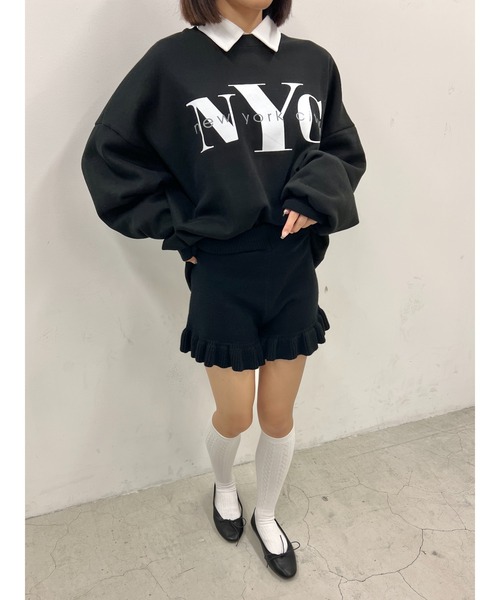 WC(ダブル シー)の「NYCオーバースウェット(スウェット・レディース・グレー/ブラック・FREE)」の10枚目の写真