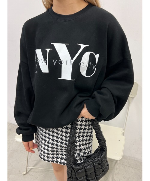 WC(ダブル シー)の「NYCオーバースウェット(スウェット・レディース・グレー/ブラック・FREE)」の5枚目の写真