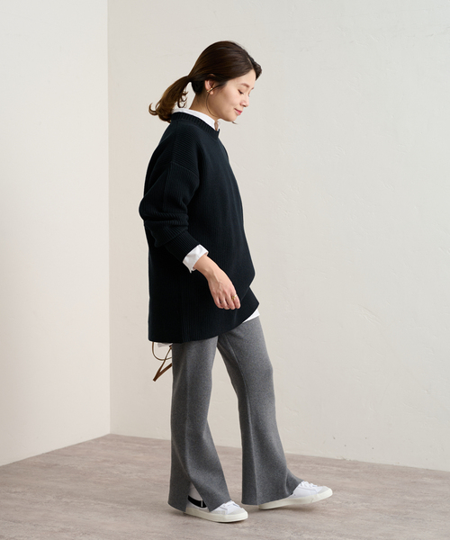 JOURNAL STANDARD/ジャーナルスタンダード 2022AW Glenlocheアゼクルーロングニット[LKNA74239] JOURNAL STANDARD（ジャーナルスタンダード）の「Glenlocheアゼ