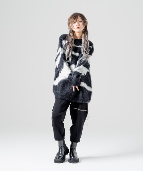 R/X（ロックス）の「モヘアライクゼブラニット（ニット/セーター・レディース・ブラック・FREE）」の12枚目の写真