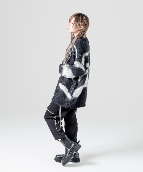 R/X（ロックス）の「モヘアライクゼブラニット（ニット/セーター・レディース・ブラック・FREE）」の14枚目の写真