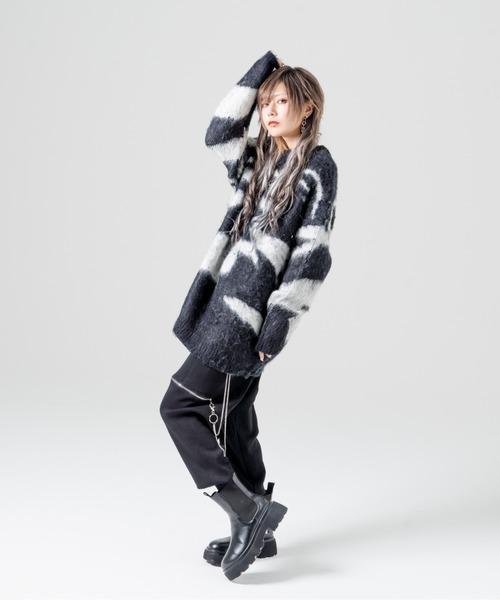 R/X（ロックス）の「モヘアライクゼブラニット（ニット/セーター・レディース・ブラック・FREE）」の16枚目の写真