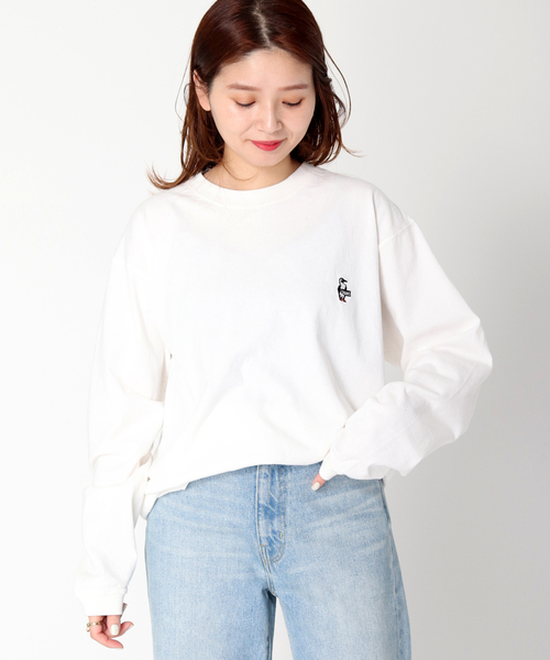 CHUMS（チャムス）の「【CHUMS By JOURNAL STANDARD】別注ブービーロゴ L/S Tシャツ（Tシャツ/カットソー・メンズ・ブラック/グレー系その他/ホワイト/ダークブルー・MEDIUM/LARGE/X-LARGE）」の2枚目の写真