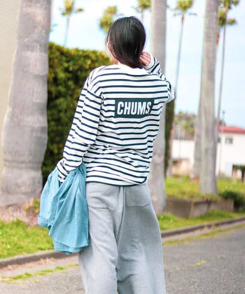 CHUMS（チャムス）の「【CHUMS By JOURNAL STANDARD】別注ブービーロゴ L/S Tシャツ（Tシャツ/カットソー・メンズ・ブラック/グレー系その他/ホワイト/ダークブルー・MEDIUM/LARGE/X-LARGE）」の5枚目の写真