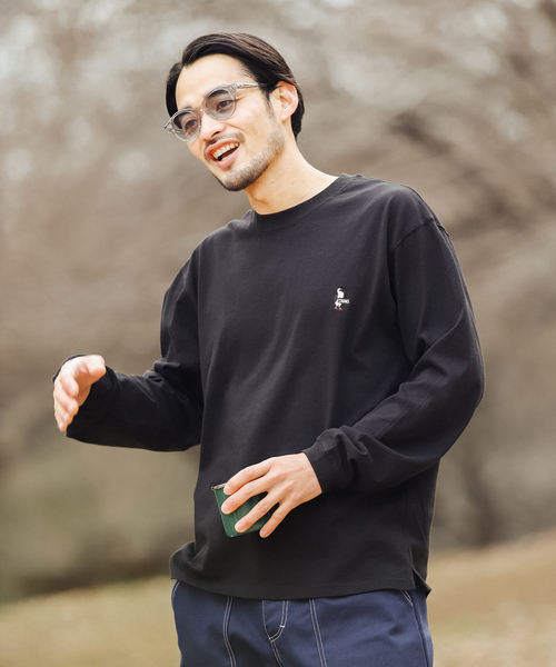 CHUMS（チャムス）の「【CHUMS By JOURNAL STANDARD】別注ブービーロゴ L/S Tシャツ（Tシャツ/カットソー・メンズ・ブラック/グレー系その他/ホワイト/ダークブルー・MEDIUM/LARGE/X-LARGE）」の12枚目の写真